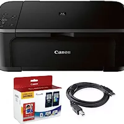 Canon Pixma MG3620 Wireless All-in-One Color Inkjet Printer with Mobile and Tablet Printing, Black