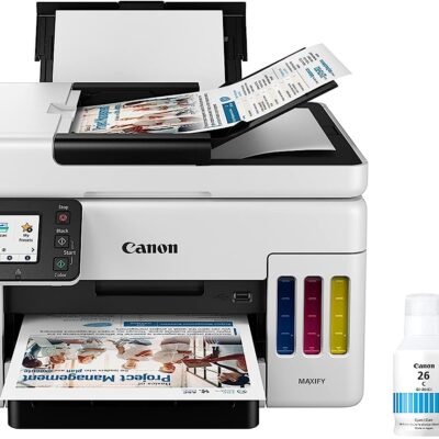 Canon GX6021 All-in-One Wireless Supertank Printer-for Businesses [Print, Copy, Scan and ADF], White